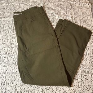 Green dress pants